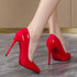 Elegant Plus Size Stiletto Pumps for Women - Pointed Toe Party Shoes